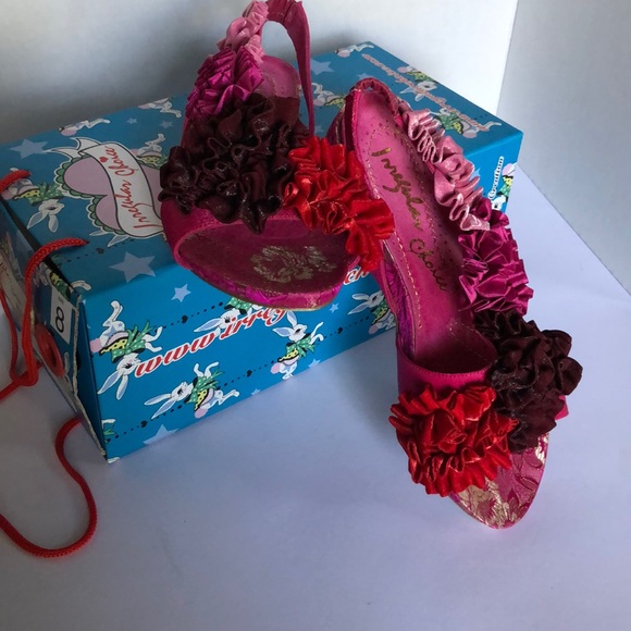 Irregular Choice Ruched Ribbon Flats - Picture 2 of 8